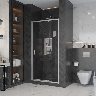 Душевая дверь Ambassador Elysium 111021104KX 100см хром/прозрачное